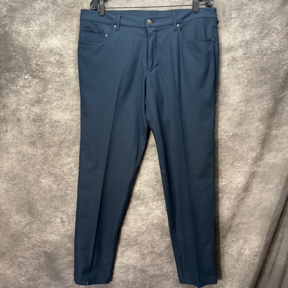 Lululemon ABC Pant *Skinny Mens Size 36x29 True Navy Warpstreme Travel Golf